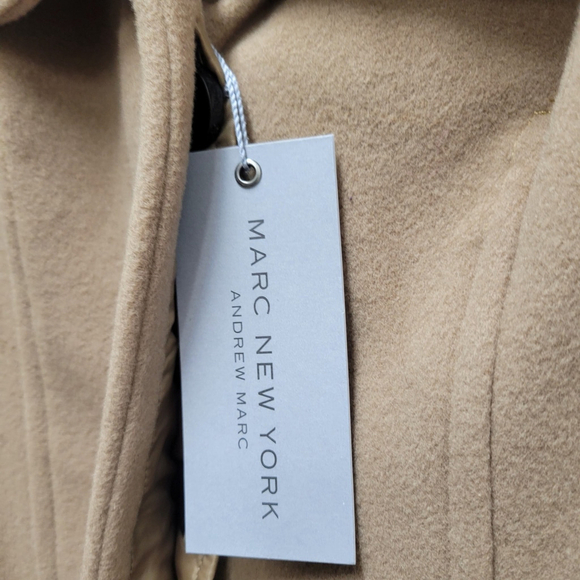 Andrew Marc New York Captive Wool Jacket Coat Camel Size 4 NWT $380 - Picture 15 of 16